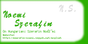 noemi szerafin business card